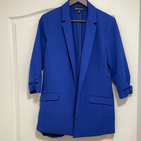 INC Oversized Blazer Cerulean Blue - SIZE Medium - Picture 1 of 9
